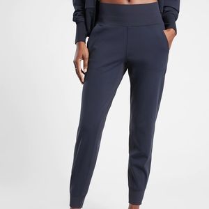 NWOT Athleta Navy Gray Women’s Venice Joggers Size Small Petite
